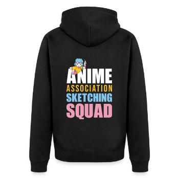 Anime Manga Anime Fille - Veste à capuche bio Premium Unisexe - noir - Dos - Nico (187cm)