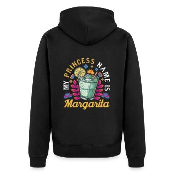 Mexikanische Fiesta Cinco De Mayo - Unisex Premium Bio Zip Hoodie - Schwarz - Hinten - Nico (187cm)