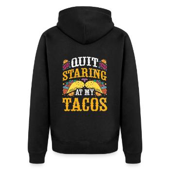 Mexikanische Fiesta Cinco De Mayo - Unisex Premium Bio Zip Hoodie - Schwarz - Hinten - Nico (187cm)