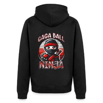 Gagaball Gaga Ball Ninja - Veste à capuche bio Premium Unisexe - noir - Dos - Nico (187cm)