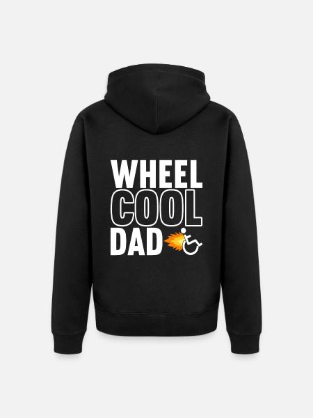Wheelchair users Wheelchair - Unisex Premium Organic Zip Hoodie - black