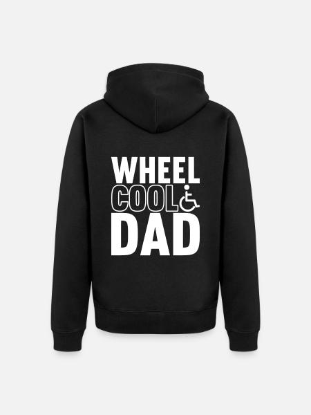 Wheelchair users Wheelchair - Unisex Premium Organic Zip Hoodie - black