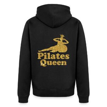 Instructeur de Pilates Professeur de Pilates - Veste à capuche bio Premium Unisexe - noir - Dos - Nico (187cm)