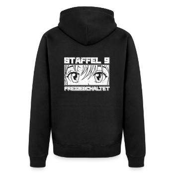 Anime Manga Anime Birthday Girl - Unisex Premium Organic Zip Hoodie - black - Back - Nico (187cm)