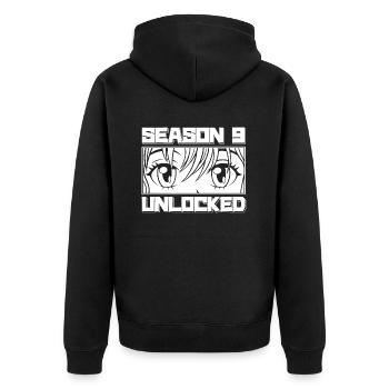 Anime Manga Anime Birthday Girl - Unisex Premium Organic Zip Hoodie - black - Back - Nico (187cm)