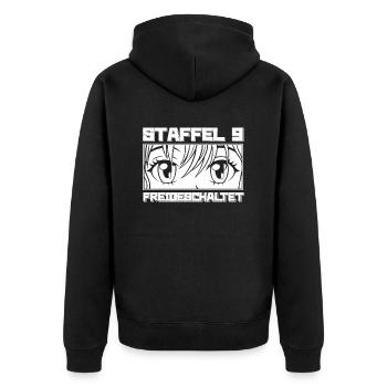 Anime Manga Anime Birthday Girl - Unisex Premium Organic Zip Hoodie - black - Back - Nico (187cm)