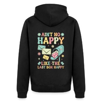 Postal Service Postal Worker Postman The Last Bo - Unisex Premium Organic Zip Hoodie - black - Back - Nico (187cm)