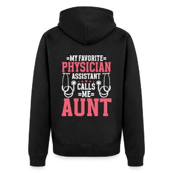Médecin Disant École De Médecine Pa Étudiant Médecin - Veste à capuche bio Premium Unisexe - noir - Dos - Nico (187cm)
