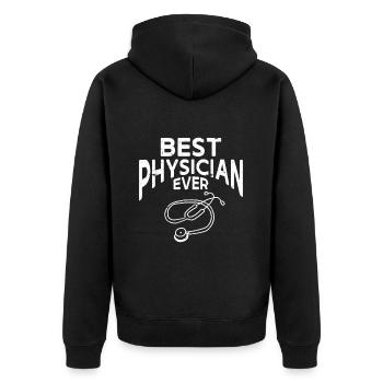 Médecin Disant École De Médecine Pa Étudiant Médecin - Veste à capuche bio Premium Unisexe - noir - Dos - Nico (187cm)