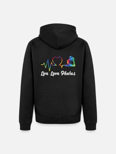 Pilates Instructor Teacher - Unisex Premium Organic Zip Hoodie - black