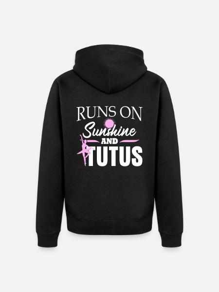 Dancing Ballerina Ballet Dancer - Unisex Premium Bio Zip Hoodie - Schwarz