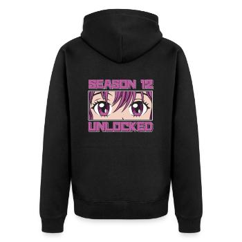 Anime Manga Anime Birthday Girl - Unisex Premium Organic Zip Hoodie - black - Back - Nico (187cm)