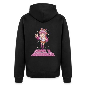 Anime Manga Anime Birthday Girl - Unisex Premium Organic Zip Hoodie - black - Back - Nico (187cm)