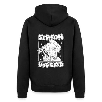 Anime Manga Anime Birthday Girl - Unisex Premium Organic Zip Hoodie - black - Back - Nico (187cm)