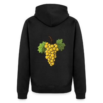 Raisins Fruits - Veste à capuche bio Premium Unisexe - noir - Dos - Nico (187cm)