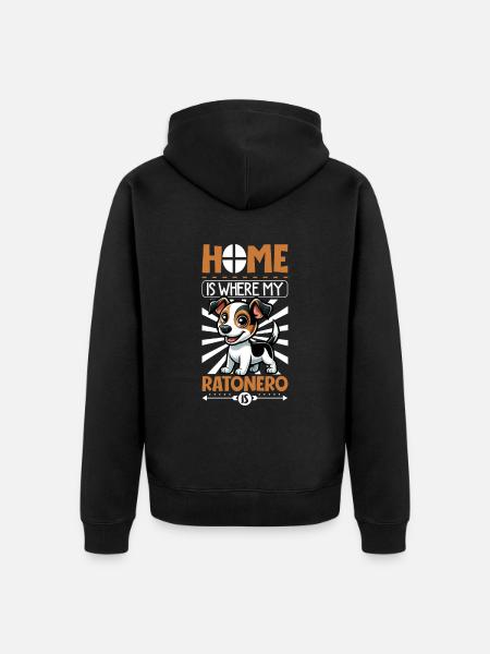 Home - Ratonero Bodeguero Andaluz - Unisex Premium Organic Zip Hoodie - black