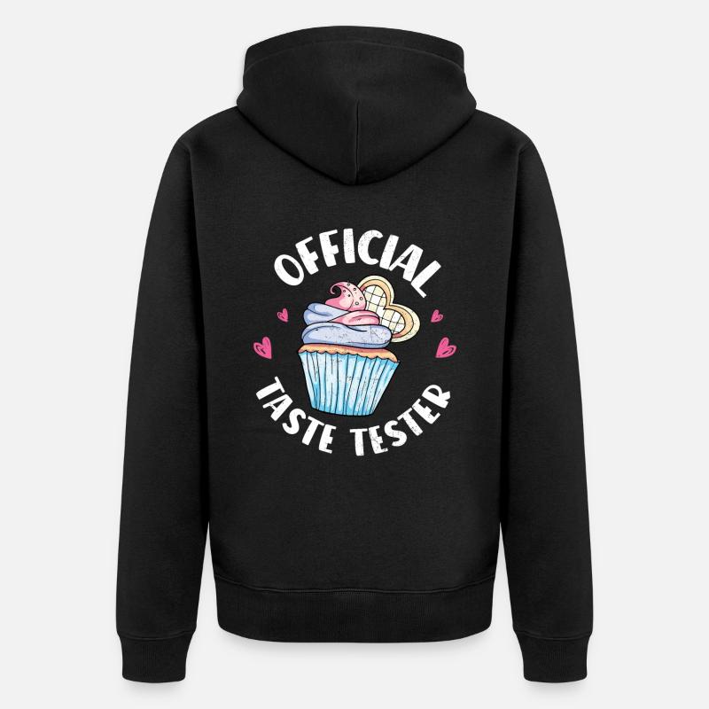 Cupcake - Unisex Premium Organic Zip Hoodie - black