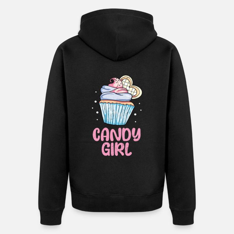 Cupcake - Unisex Premium Bio Zip Hoodie - Schwarz
