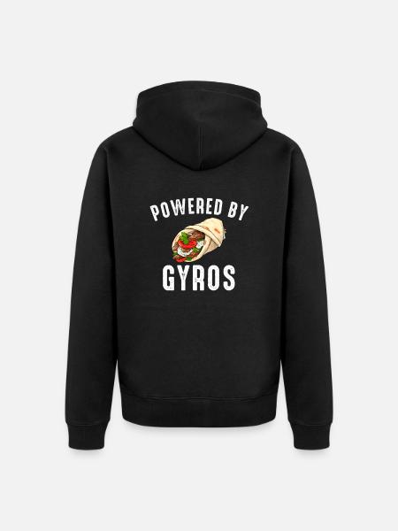 Gyros Squad Greek Food - Unisex Premium Organic Zip Hoodie - black