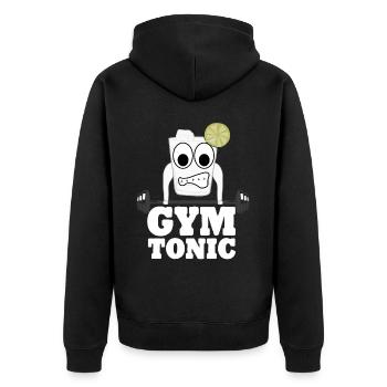 Gymnase Soulevé de terre Motivation Musculation - Veste à capuche bio Premium Unisexe - noir - Dos - Nico (187cm)