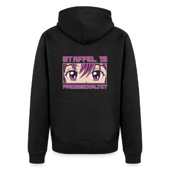 Anime Manga Anime Birthday Girl - Unisex Premium Organic Zip Hoodie - black - Back - Nico (187cm)