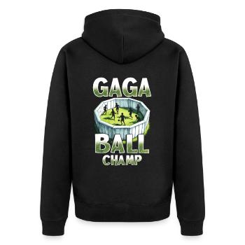 Gagaball Gaga Ball Champion - Veste à capuche bio Premium Unisexe - noir - Dos - Nico (187cm)