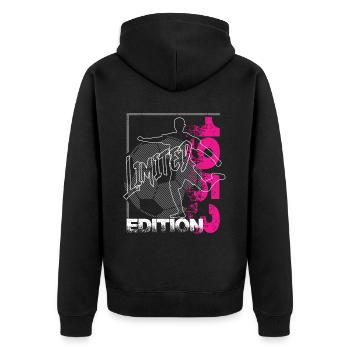 Édition limitée 1953 Édition limitée Football - Veste à capuche bio Premium Unisexe - noir - Dos - Nico (187cm)