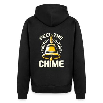 Joueur de cloches musicales musicien amoureux des cloches - Veste à capuche bio Premium Unisexe - noir - Dos - Nico (187cm)