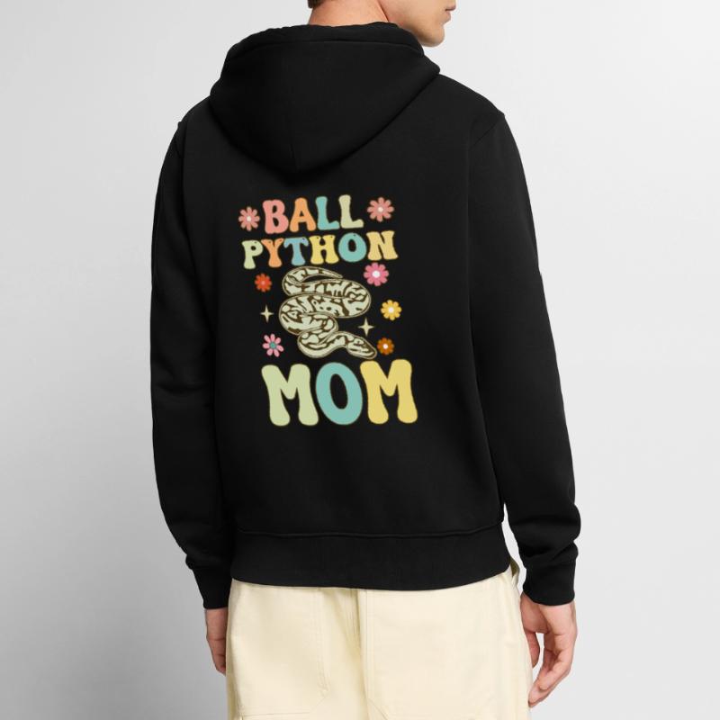 Kugelpython-Mama Groovy Snake Mama Unisex Premium Bio Zip Hoodie