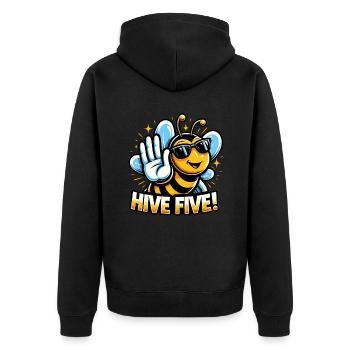 Amoureux des abeilles Apiculteurs Amis de la nature Apiculteurs - Veste à capuche bio Premium Unisexe - noir - Dos - Nico (187cm)