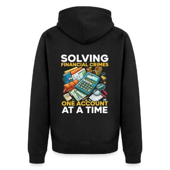 Juricomptable Profession Audit Comptabilité - Veste à capuche bio Premium Unisexe - noir - Dos - Nico (187cm)