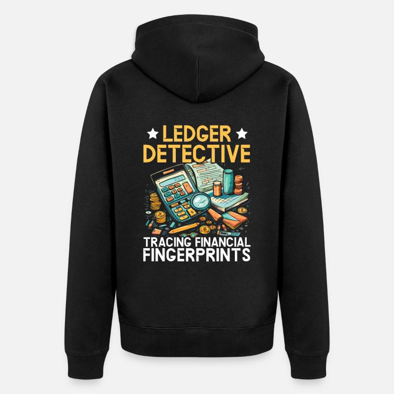 Juricomptable Profession Audit Comptabilité - Veste à capuche bio Premium Unisexe - noir
