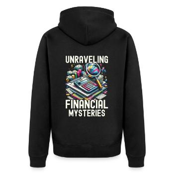 Juricomptable Profession Audit Comptabilité - Veste à capuche bio Premium Unisexe - noir - Dos - Nico (187cm)