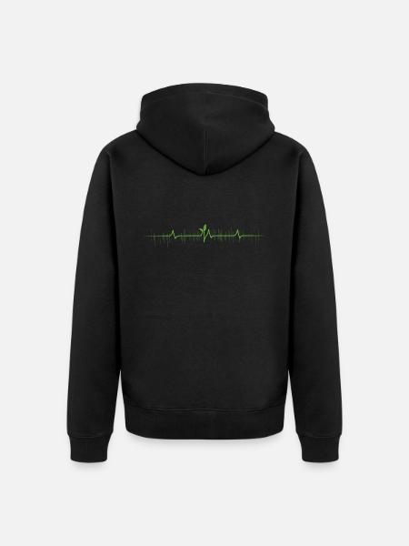 Jardinage de l’agriculture micro-verte - Veste à capuche bio Premium Unisexe - noir