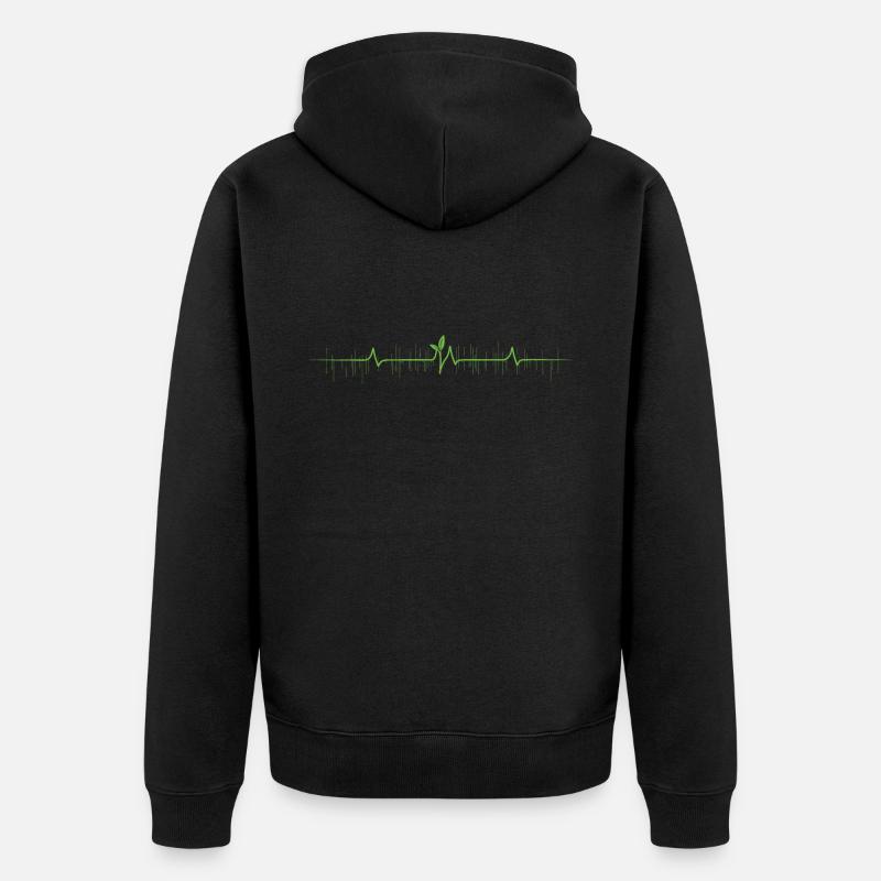Jardinage de l’agriculture micro-verte - Veste à capuche bio Premium Unisexe - noir