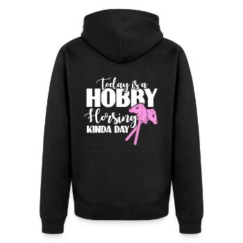 Hobby Horse Hobby Horsing - Veste à capuche bio Premium Unisexe - noir - Dos - Nico (187cm)