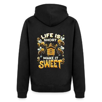 Amoureux des abeilles Apiculteurs Amis de la nature Apiculteurs - Veste à capuche bio Premium Unisexe - noir - Dos - Nico (187cm)