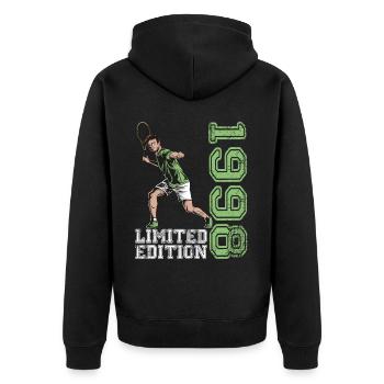 Édition limitée 1998 Édition limitée Tennis - Veste à capuche bio Premium Unisexe - noir - Dos - Nico (187cm)