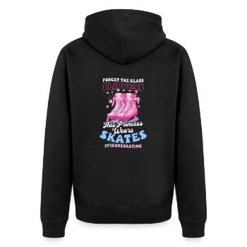 Patinage Artistique Oublier Pantoufles Patins de princesse - Veste à capuche bio Premium Unisexe - noir - Dos - Nico (187cm)