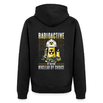 Ingénieur nucléaire Radioactif par nature - Veste à capuche bio Premium Unisexe - noir - Dos - Nico (187cm)