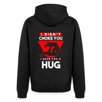 Jiu Jitsu Brésilien BJJ MMA Grappling - Veste à capuche bio Premium Unisexe - noir - Dos - Nico (187cm)