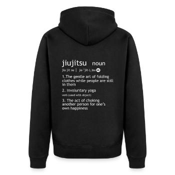 Jiu Jitsu Brésilien BJJ MMA Grappling - Veste à capuche bio Premium Unisexe - noir - Dos - Nico (187cm)