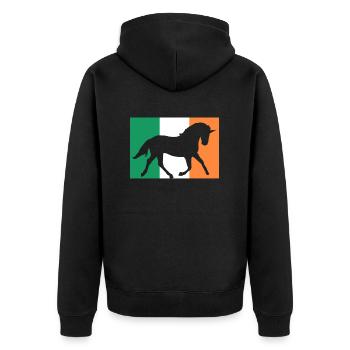 Licorne Saint-Patrick Licorne japonaise - Veste à capuche bio Premium Unisexe - noir - Dos - Nico (187cm)