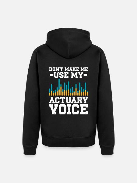 Actuary Statistician - Unisex Premium Organic Zip Hoodie - black