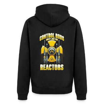 Nuclear Engineer Nuclear Technician - Unisex Premium Organic Zip Hoodie - black - Back - Nico (187cm)
