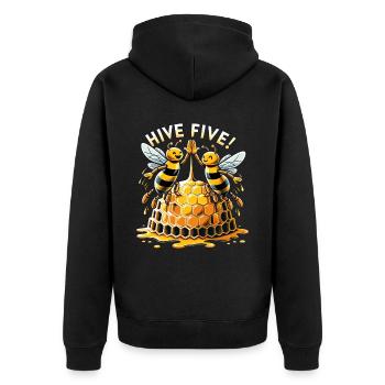 Amoureux des abeilles Apiculteurs Amis de la nature Apiculteurs - Veste à capuche bio Premium Unisexe - noir - Dos - Nico (187cm)