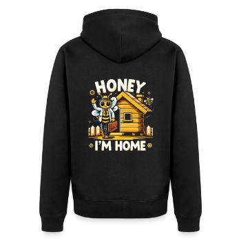 Amoureux des abeilles Apiculteurs Amis de la nature Apiculteurs - Veste à capuche bio Premium Unisexe - noir - Dos - Nico (187cm)