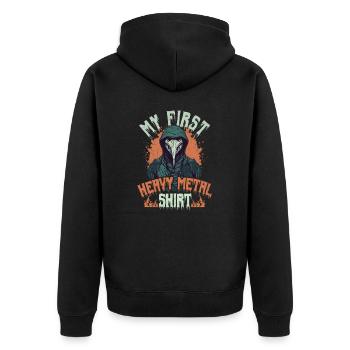 Premier groupe de heavy metal de la musique rock - Veste à capuche bio Premium Unisexe - noir - Dos - Nico (187cm)