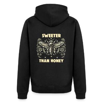Amoureux des abeilles Apiculteurs Amis de la nature Apiculteurs - Veste à capuche bio Premium Unisexe - noir - Dos - Nico (187cm)