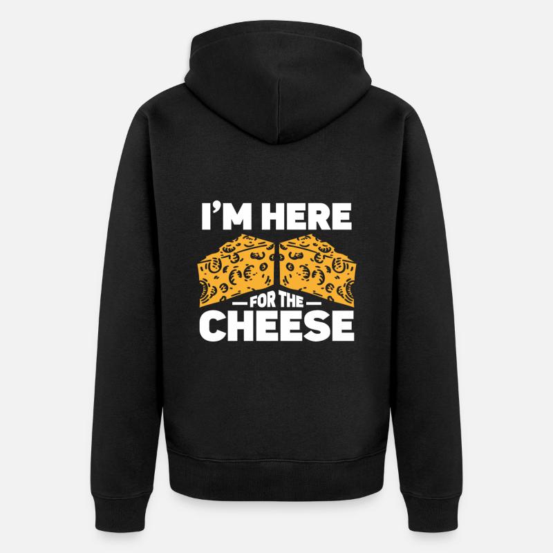 Amateur de fromage Cheese - Veste à capuche bio Premium Unisexe - noir